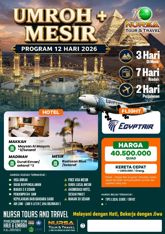 PAKET UMROH 2026 NURSA TOUR